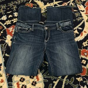 Express Stella Boot Cut Low Rise Stretch Jeans